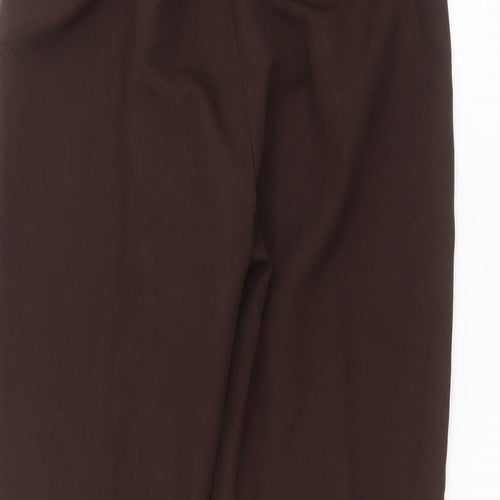 sarah hamilton Womens Brown  Polyester Trousers  Size 14 L25 in Regular