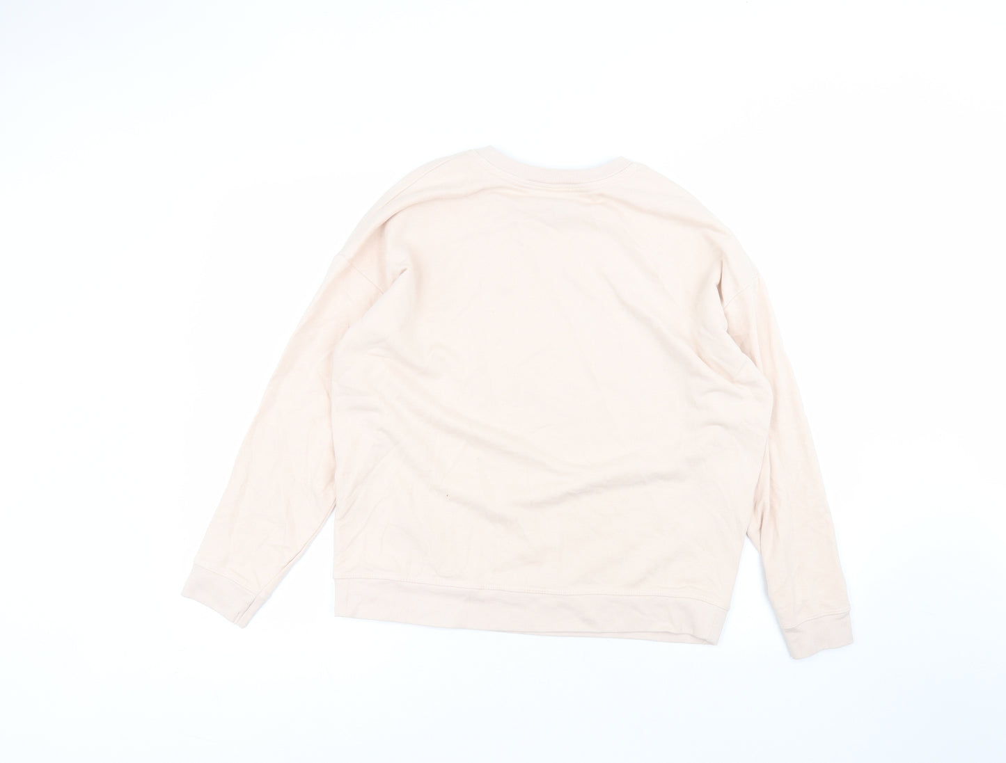New Look Womens Pink Round Neck  Polyester Pullover Jumper Size S