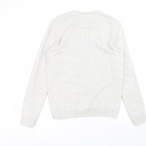 Irreverence Mens Grey Round Neck  Cotton Pullover Jumper Size S