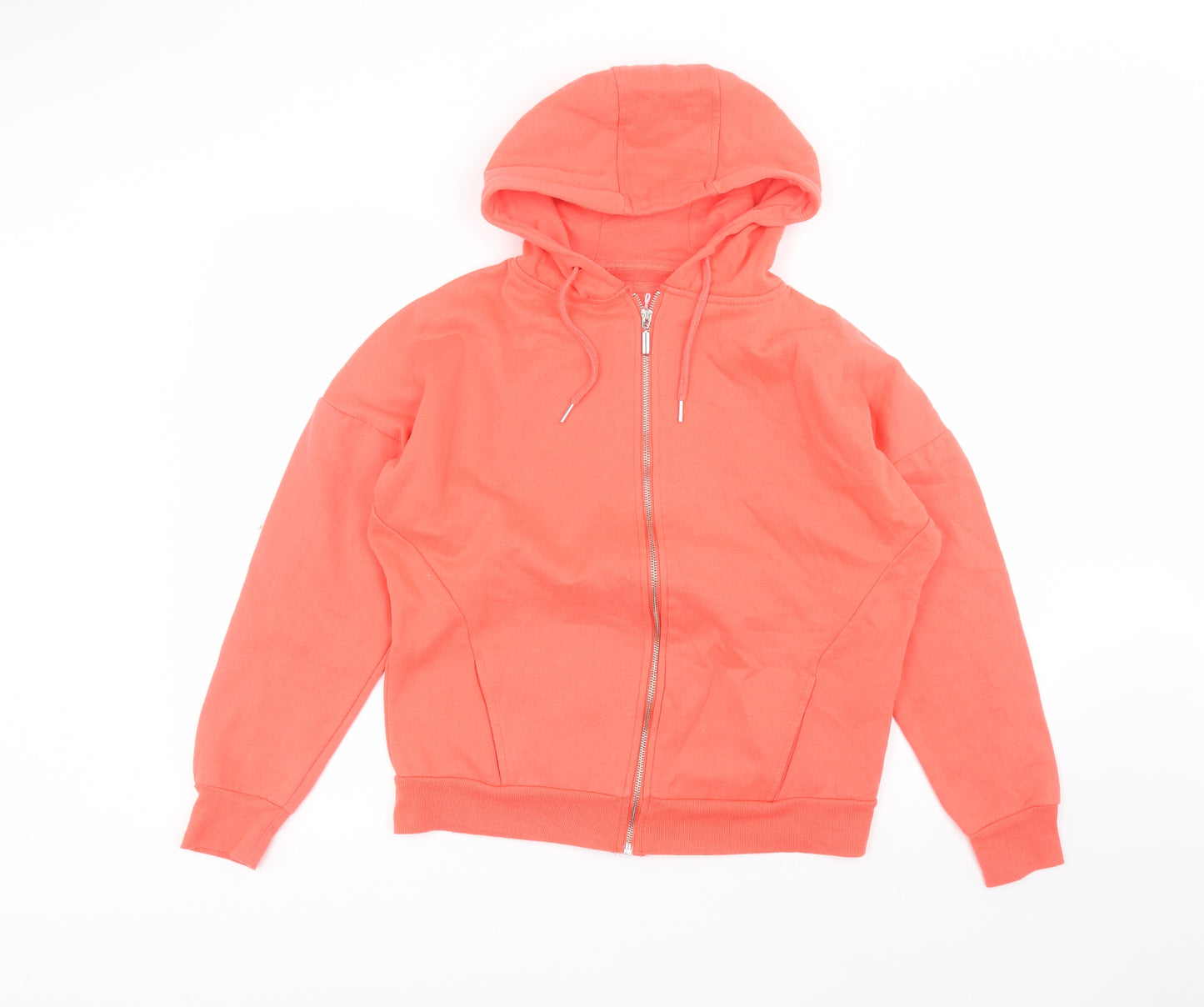 Atmosphere Womens Orange  Cotton Full Zip Hoodie Size 12