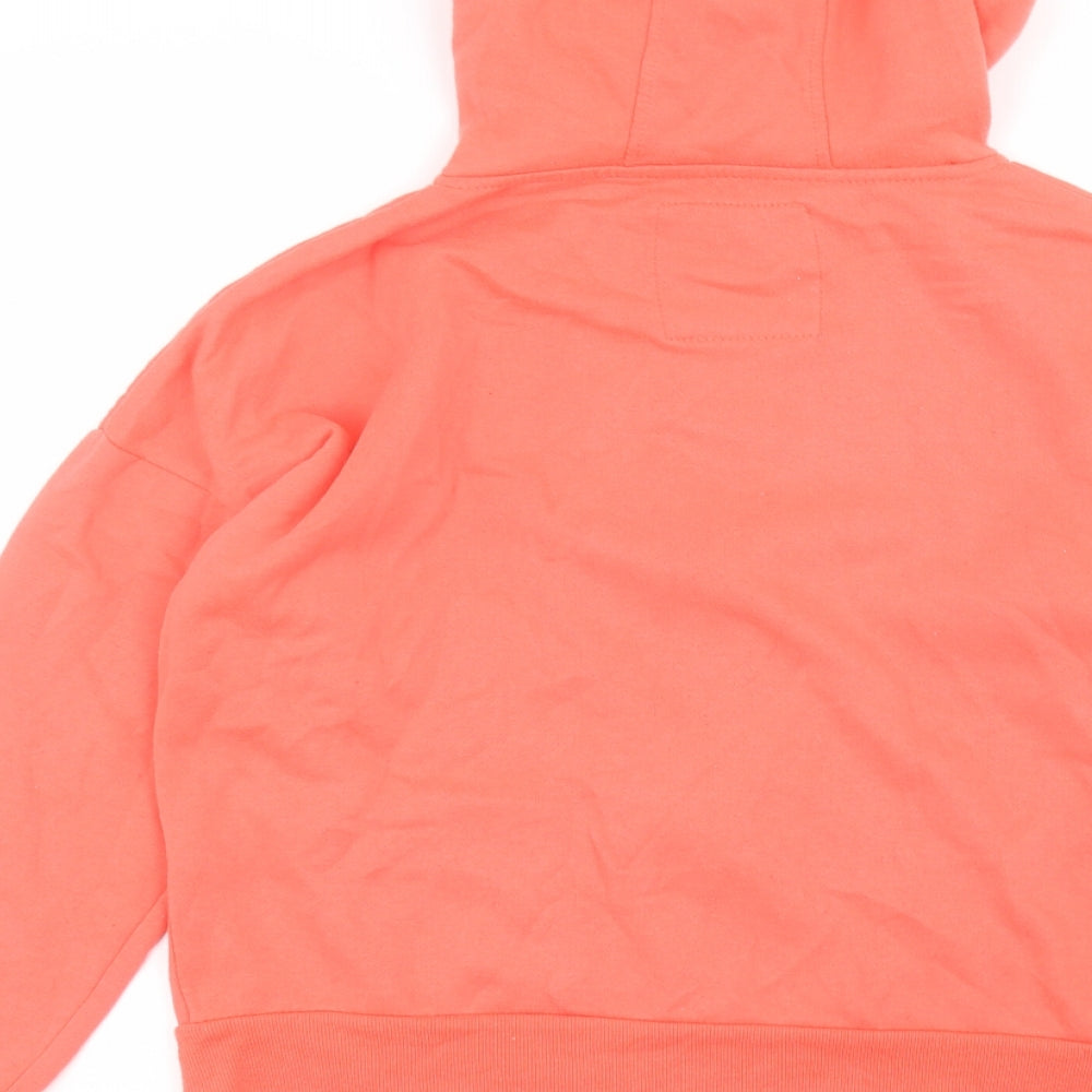 Atmosphere Womens Orange  Cotton Full Zip Hoodie Size 12
