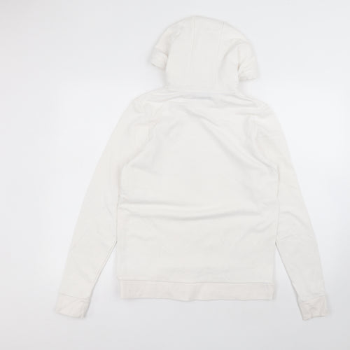 ESMARA Womens White  Polyester Pullover Hoodie Size S