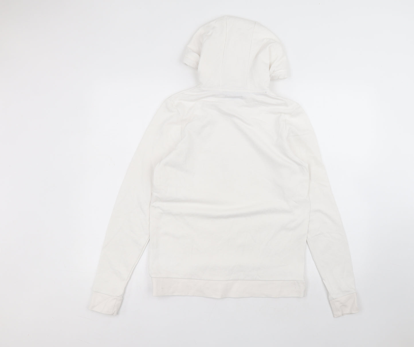 ESMARA Womens White  Polyester Pullover Hoodie Size S