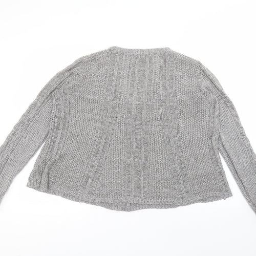 NEXT Womens Grey Round Neck  Acrylic Pullover Jumper Size M