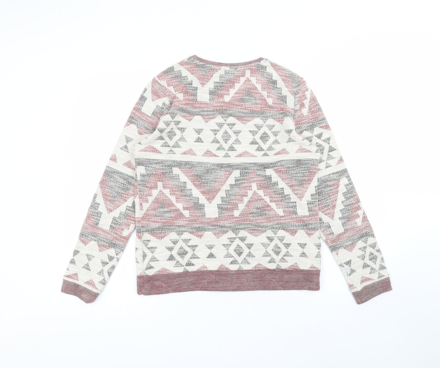 Atmosphere Womens White Round Neck  Cotton Pullover Jumper Size 10