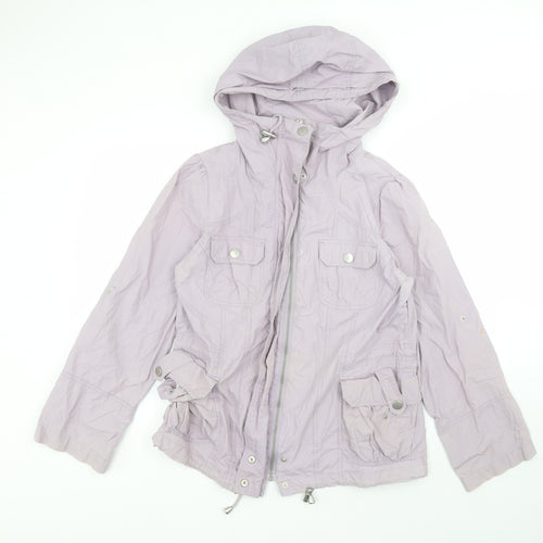 New Look Womens Purple   Parka Coat Size 12