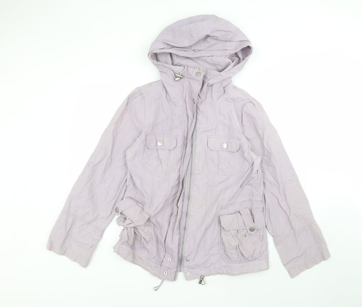 New Look Womens Purple   Parka Coat Size 12