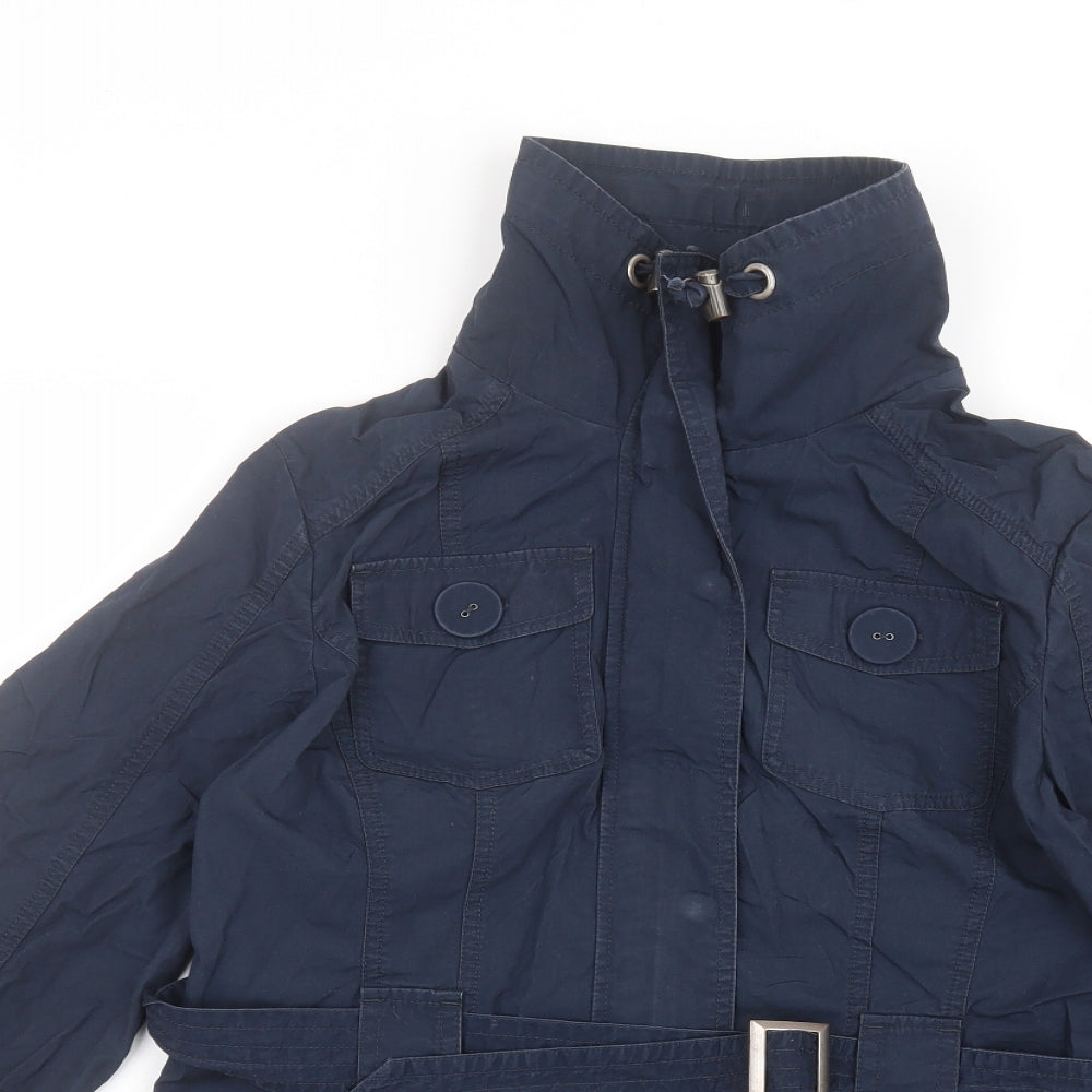 Marks and Spencer Womens Blue   Pea Coat Coat Size 10