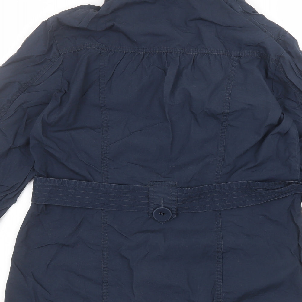Marks and Spencer Womens Blue   Pea Coat Coat Size 10
