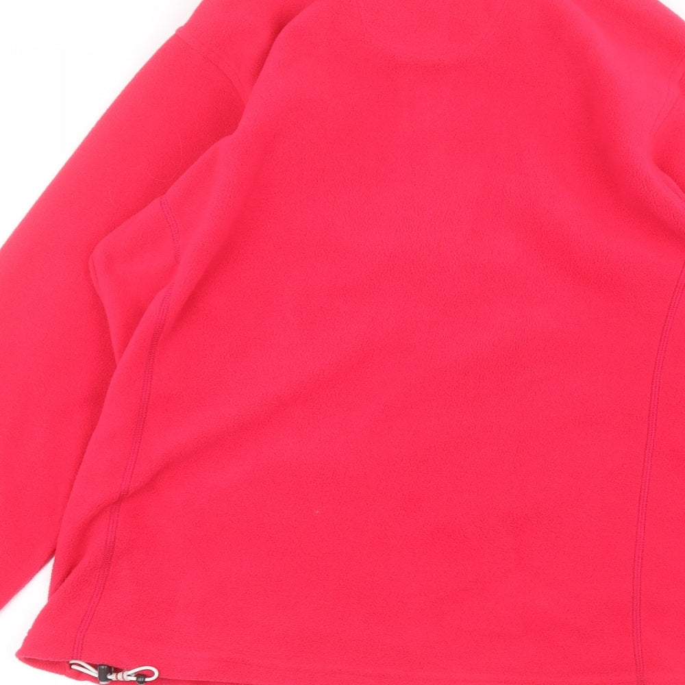Regatta Womens Pink Round Neck  Polyester Full Zip Jumper Size 12