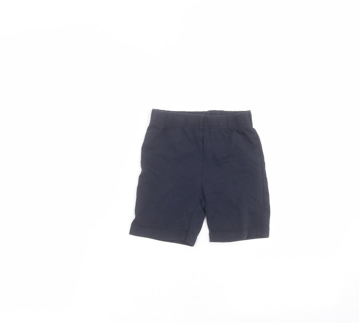 TU Girls Blue  Cotton Sweat Shorts Size 6 Years  Regular