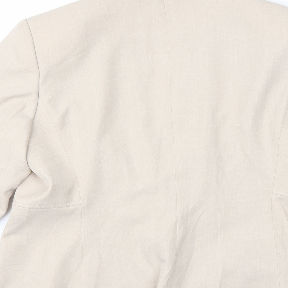 Marks and Spencer Womens Beige   Jacket Blazer Size 16