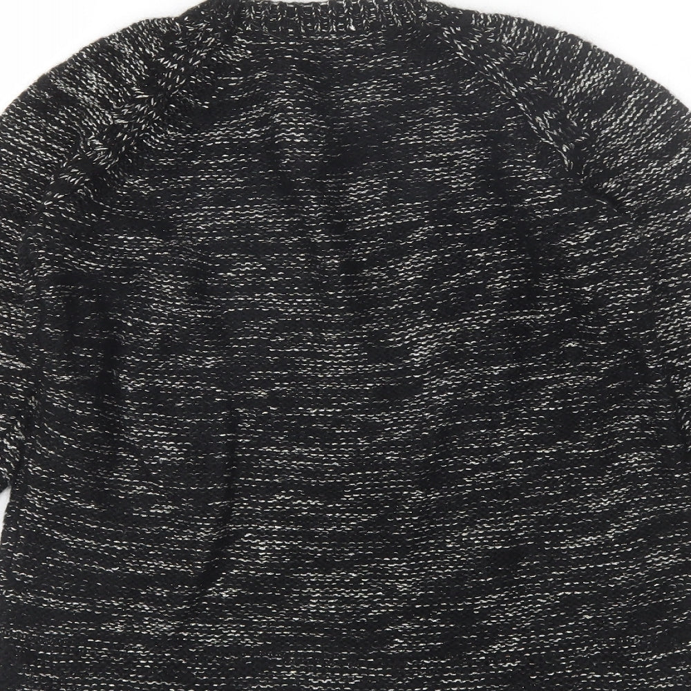 NEXT Womens Black Round Neck  Acrylic Pullover Jumper Size 8