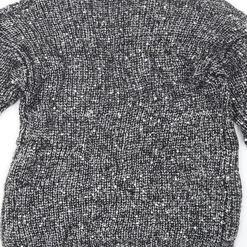 Atmosphere Womens Black Round Neck  Polyester Pullover Jumper Size 8