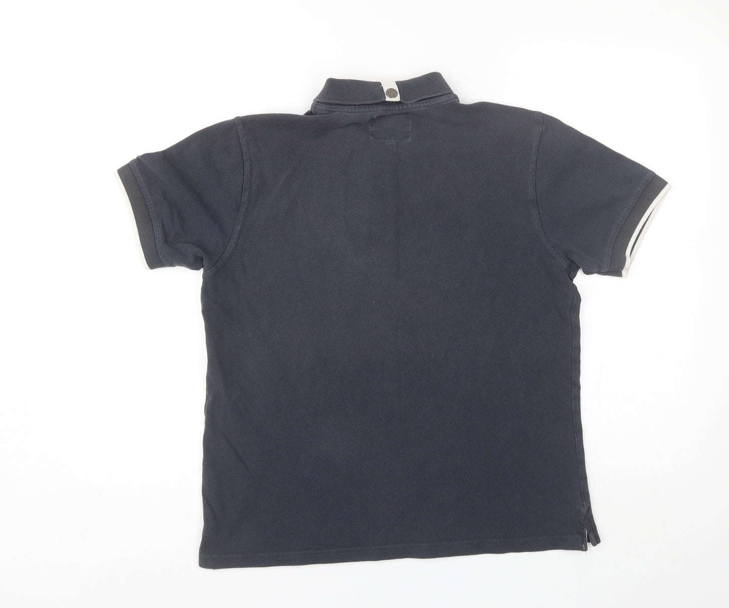 PEACEFUL HOOLIGAN Mens Blue  Cotton  Polo Size M Collared