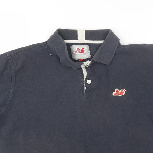 PEACEFUL HOOLIGAN Mens Blue  Cotton  Polo Size M Collared
