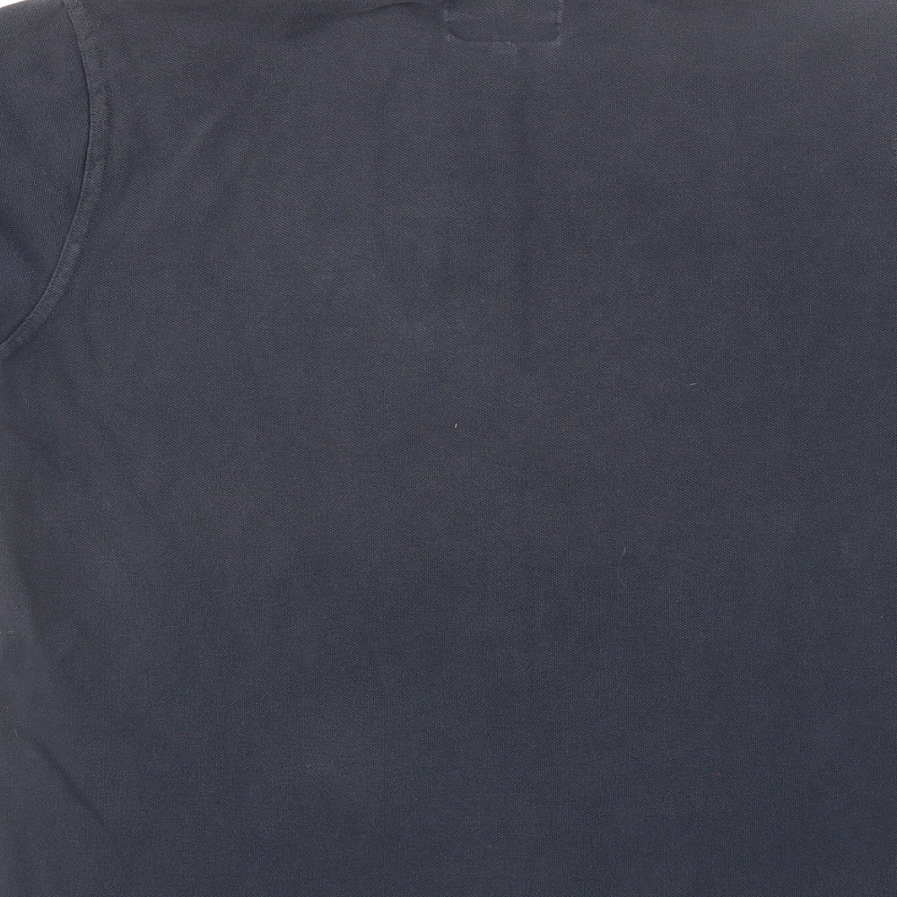 PEACEFUL HOOLIGAN Mens Blue  Cotton  Polo Size M Collared