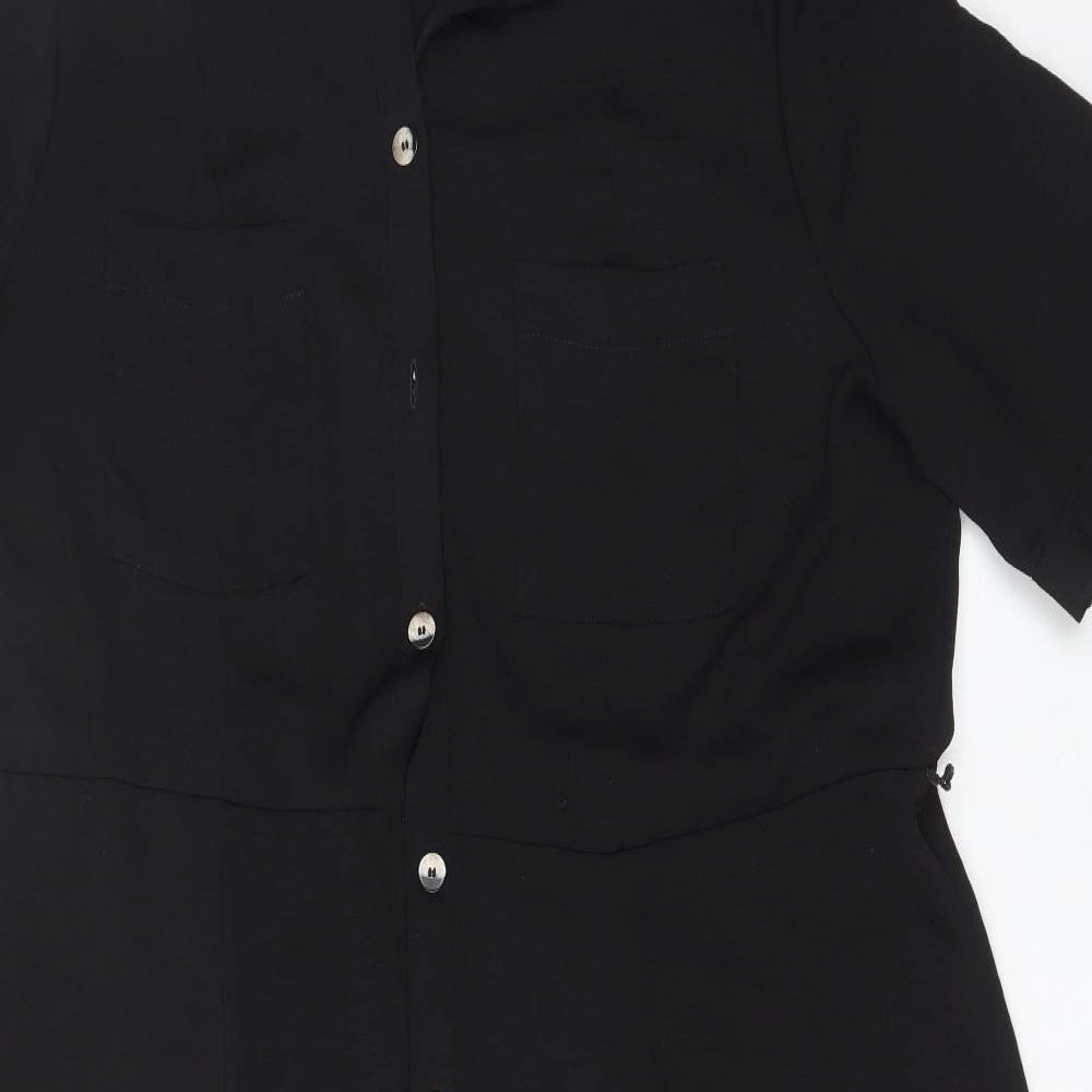 George Womens Black  Polyester Shift  Size 20  Collared