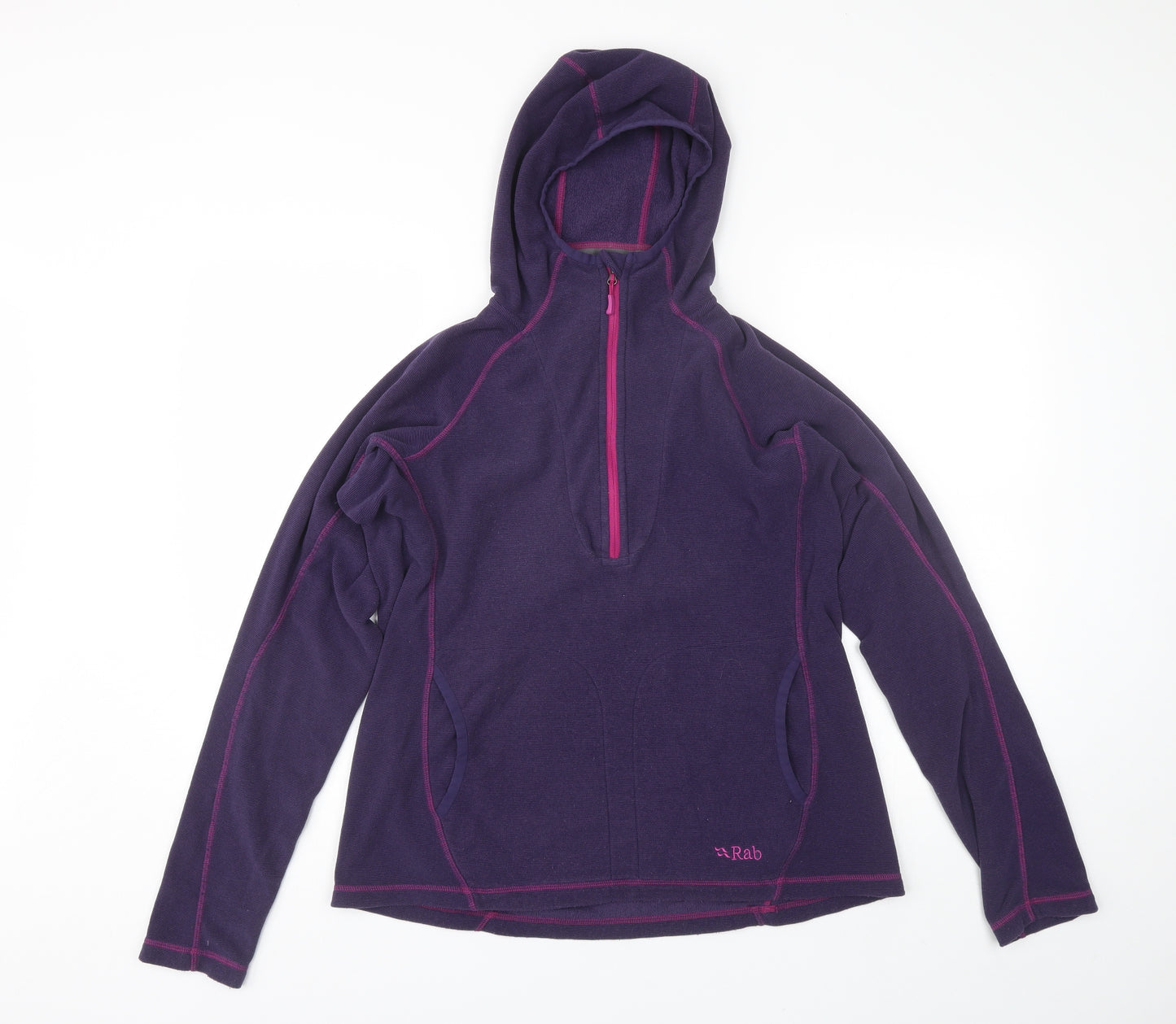 RAB Womens Purple  Polyester Pullover Hoodie Size 14