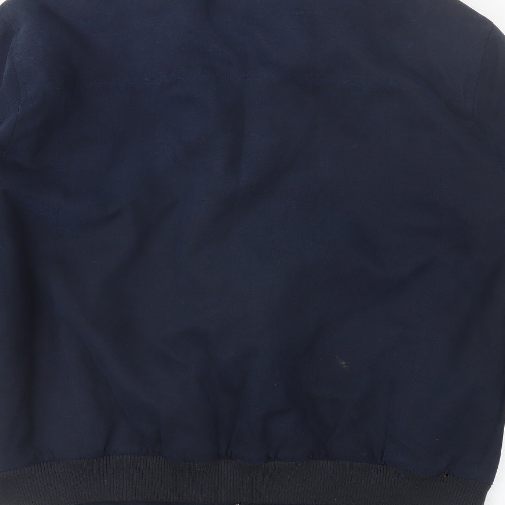 Marks and Spencer Mens Blue   Bomber Jacket Jacket Size L