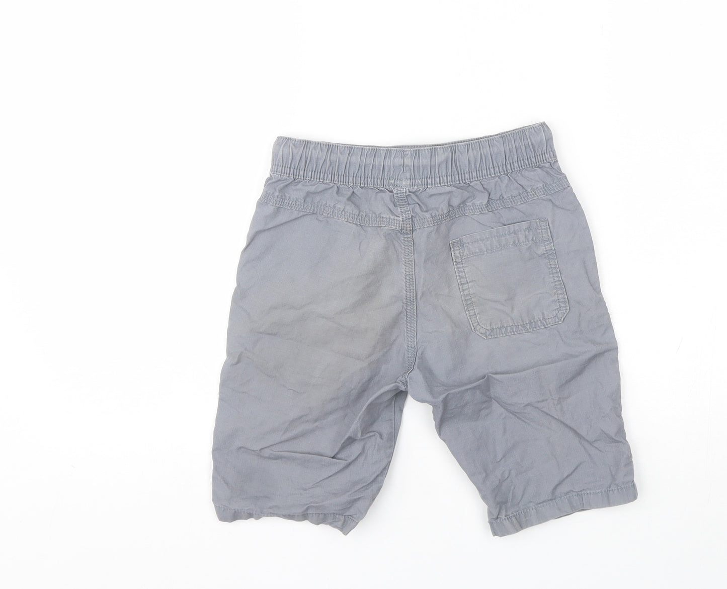 Marks and Spencer Boys Grey  Cotton Bermuda Shorts Size 7-8 Years  Regular