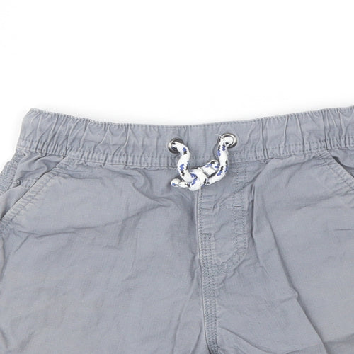 Marks and Spencer Boys Grey  Cotton Bermuda Shorts Size 7-8 Years  Regular