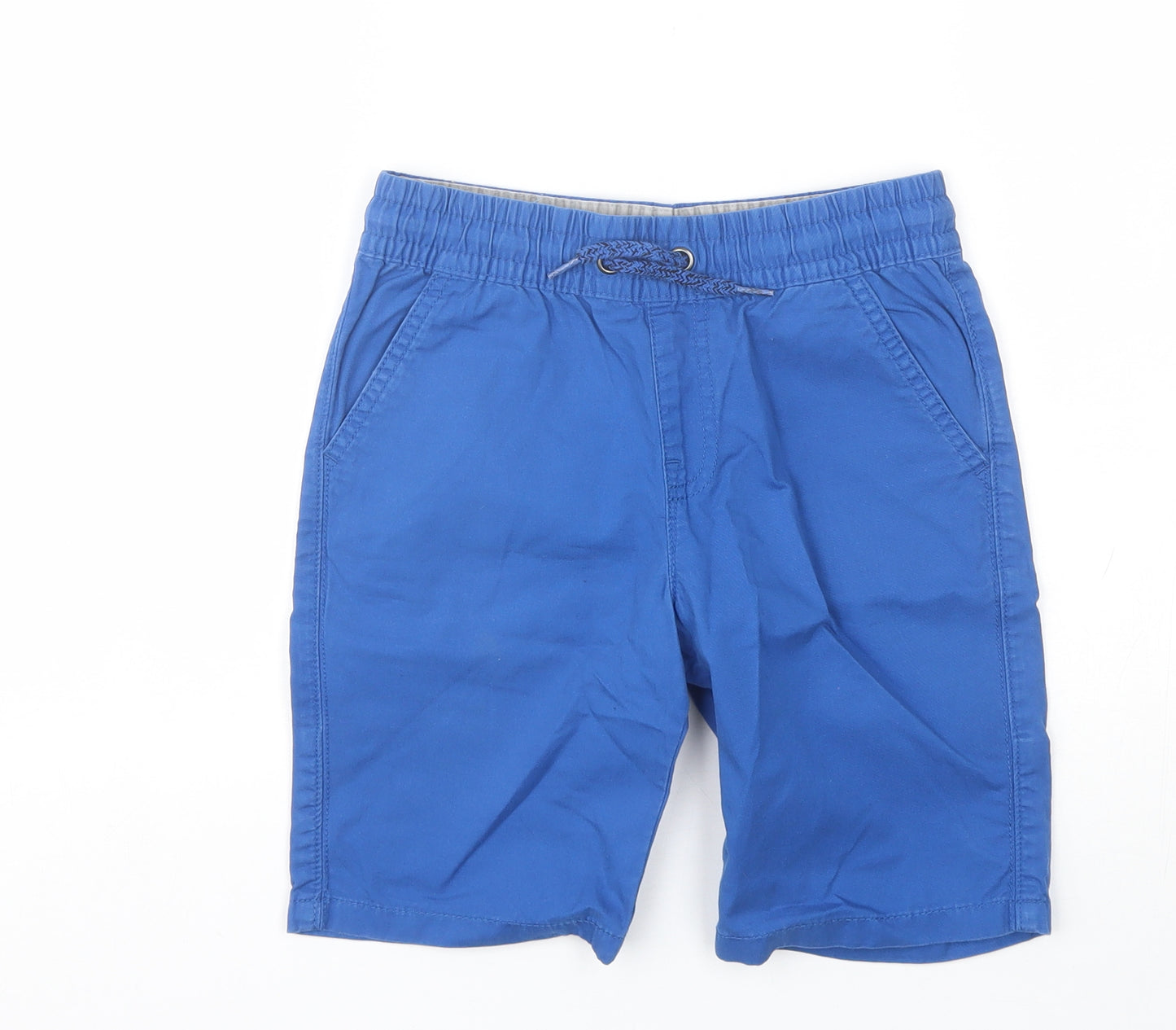 F&F Boys Blue  Cotton Bermuda Shorts Size 7-8 Years  Regular