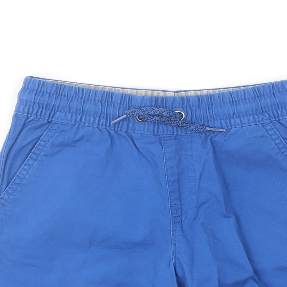 F&F Boys Blue  Cotton Bermuda Shorts Size 7-8 Years  Regular