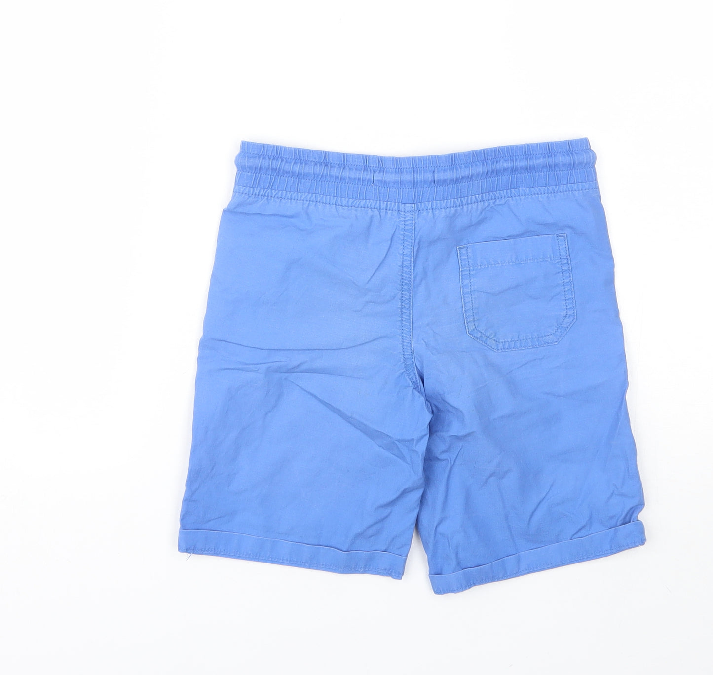 Marks and Spencer Boys Blue  Cotton Bermuda Shorts Size 6-7 Years  Regular