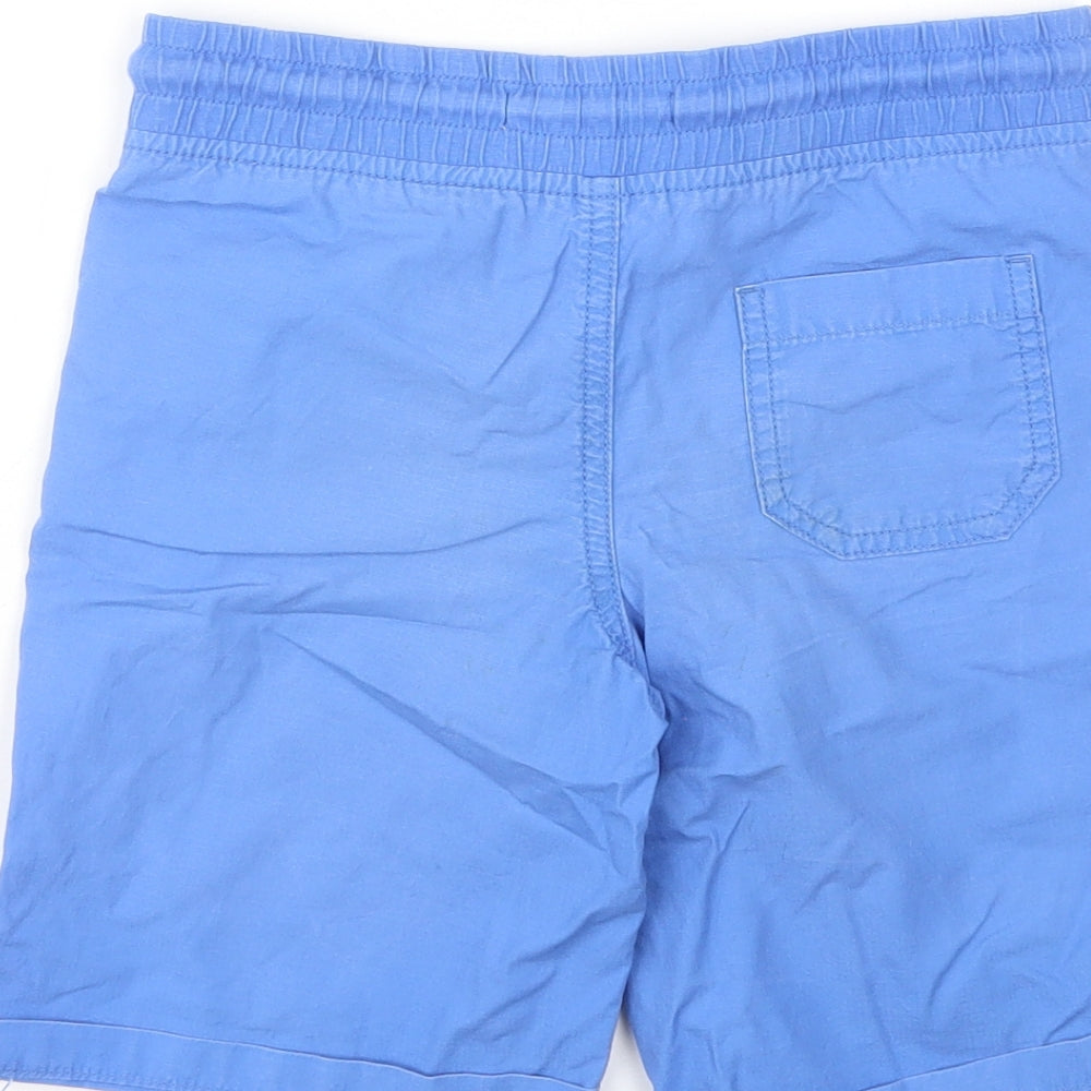 Marks and Spencer Boys Blue  Cotton Bermuda Shorts Size 6-7 Years  Regular