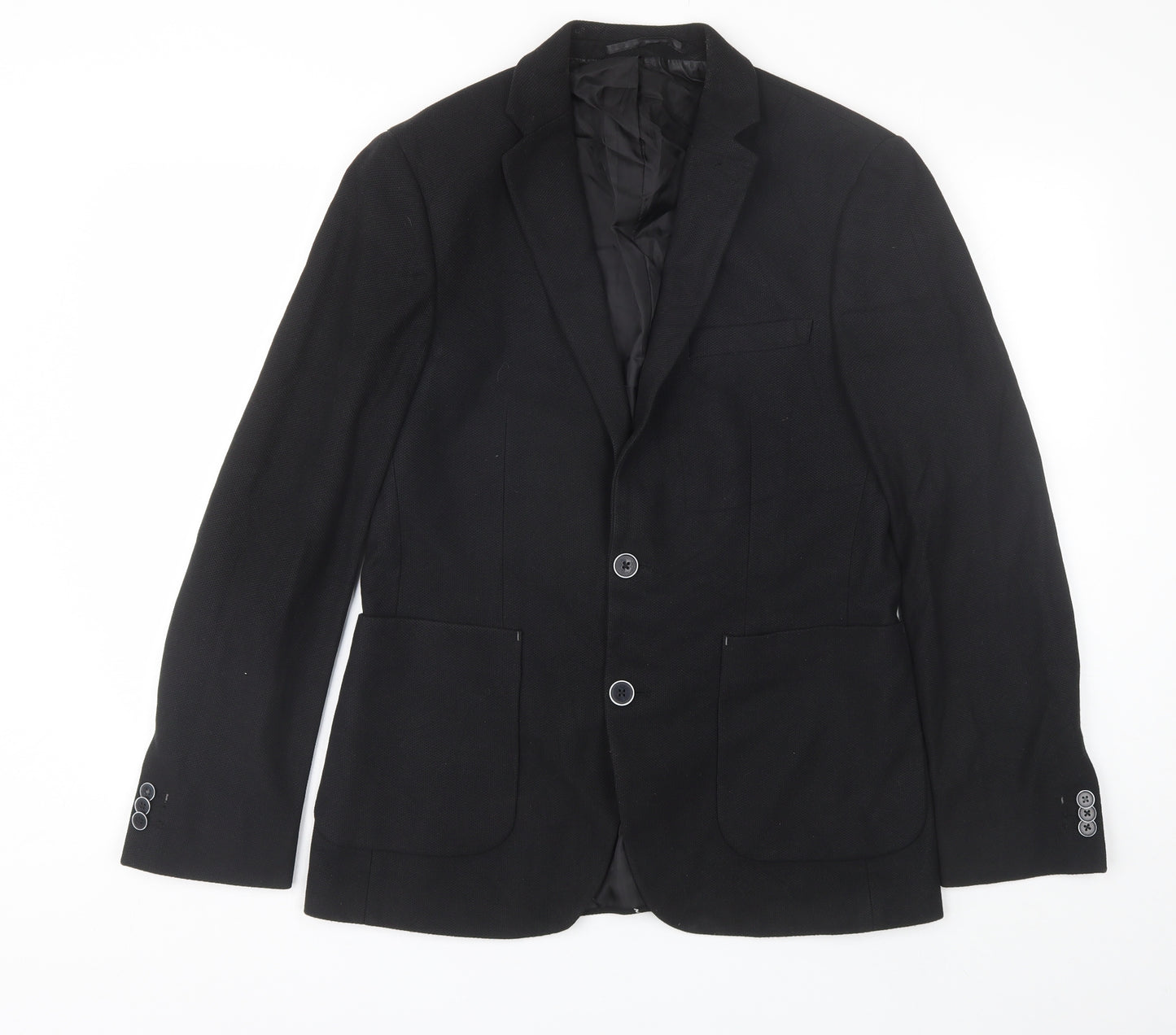 Burton Menswear Mens Black   Jacket Blazer Size 38