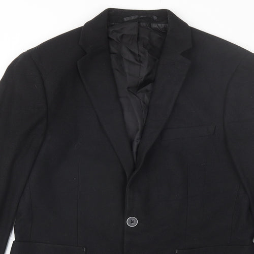 Burton Menswear Mens Black   Jacket Blazer Size 38