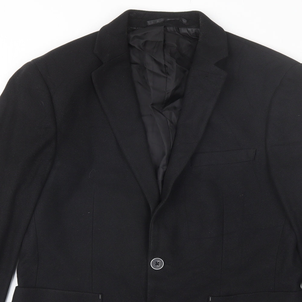 Burton Menswear Mens Black   Jacket Blazer Size 38