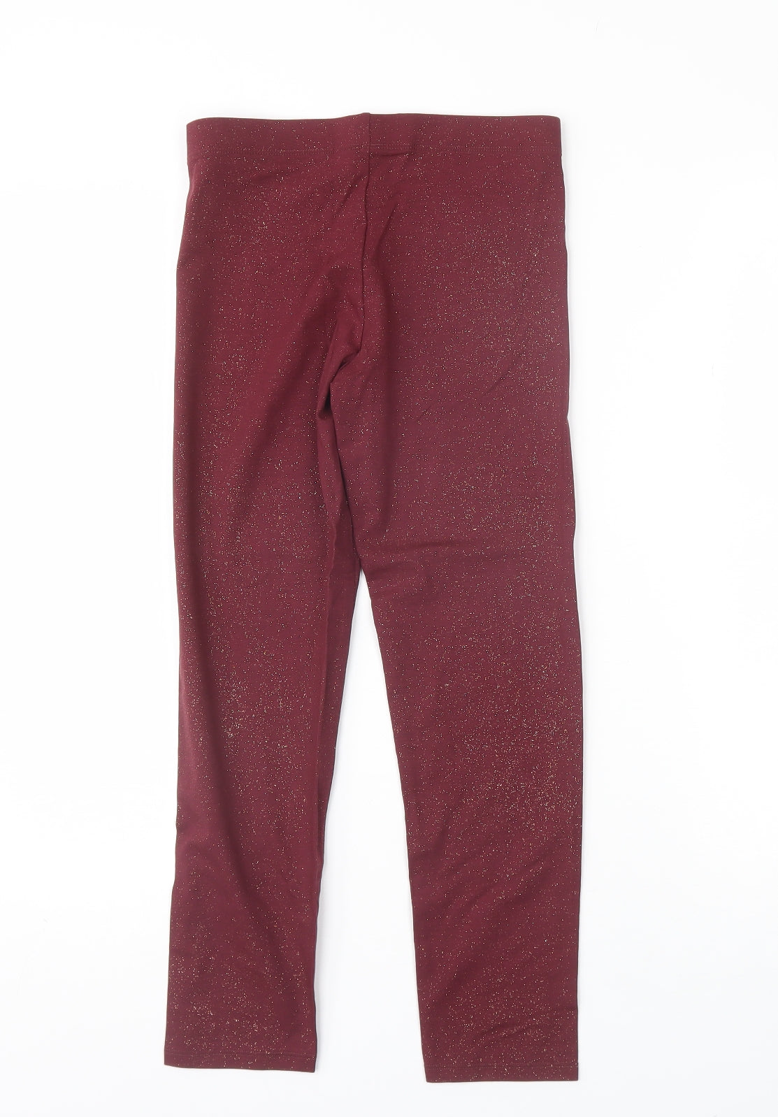 Nutmeg Girls Red  Cotton Jogger Trousers Size 11-12 Years  Regular