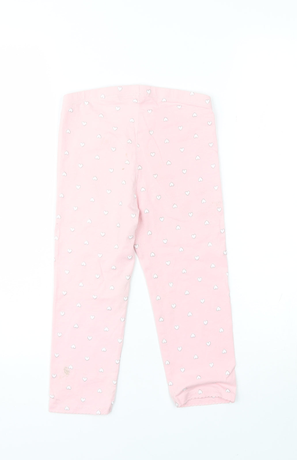 H&M Girls Pink Polka Dot Cotton Jogger Trousers Size 10 Years  Regular