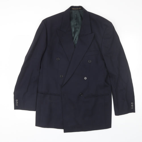 Marks and Spencer Mens Blue  Wool Jacket Blazer Size M