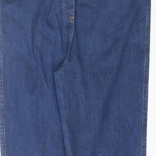 Cotton Traders Womens Blue  Cotton Bootcut Jeans Size 18 L28 in Regular