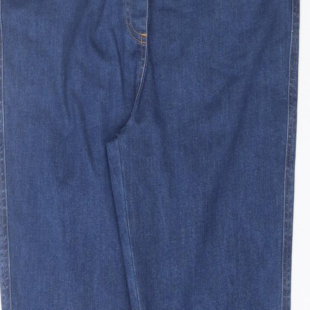 Cotton Traders Womens Blue  Cotton Bootcut Jeans Size 18 L28 in Regular