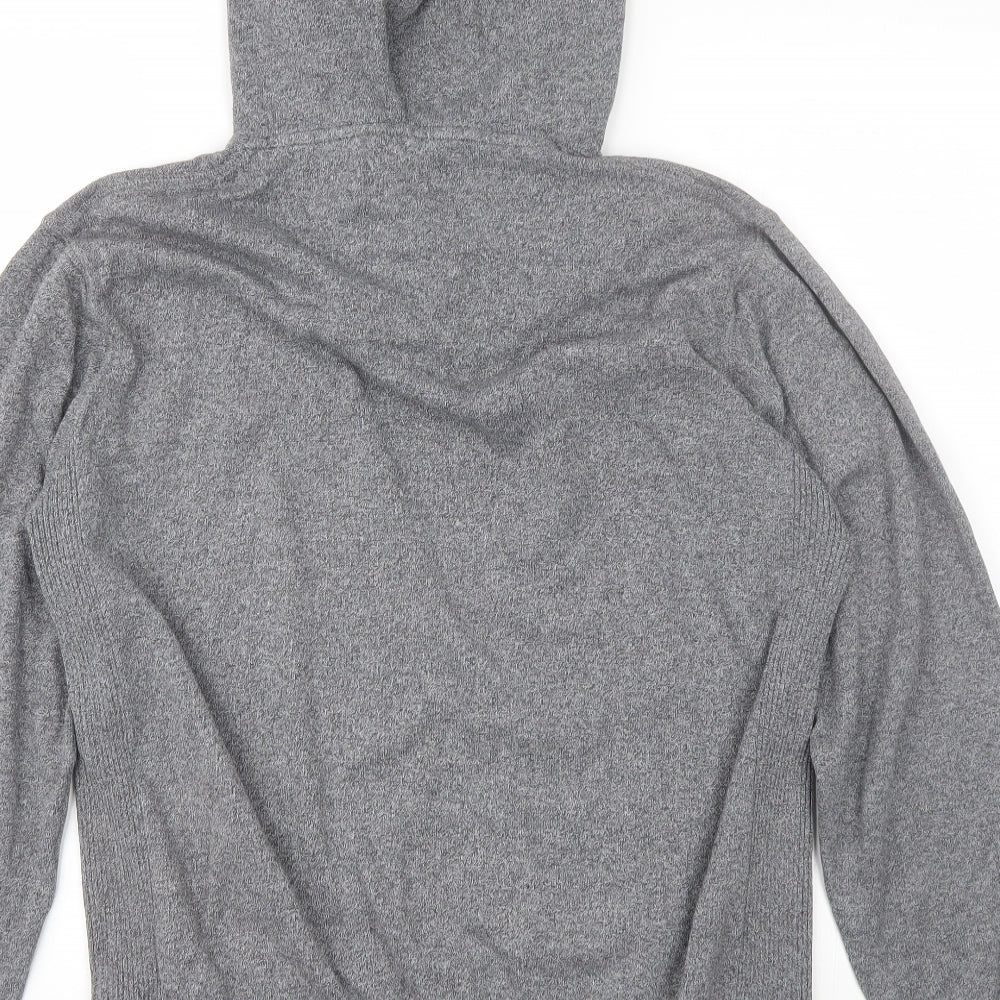 NEXT Mens Grey  Cotton Blend Pullover Hoodie Size XL