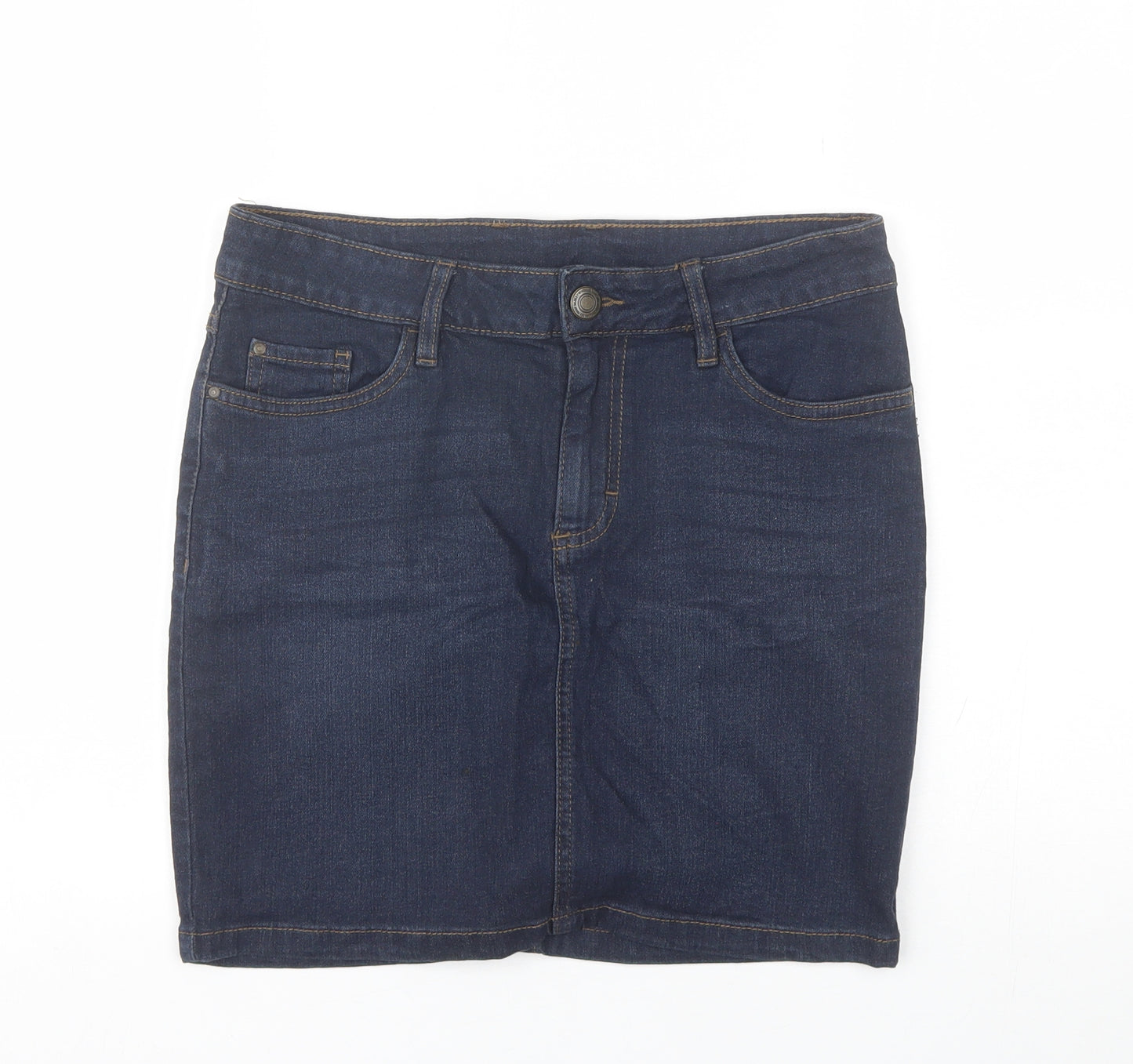 ESMARA Womens Blue  Cotton Mini Skirt Size 10