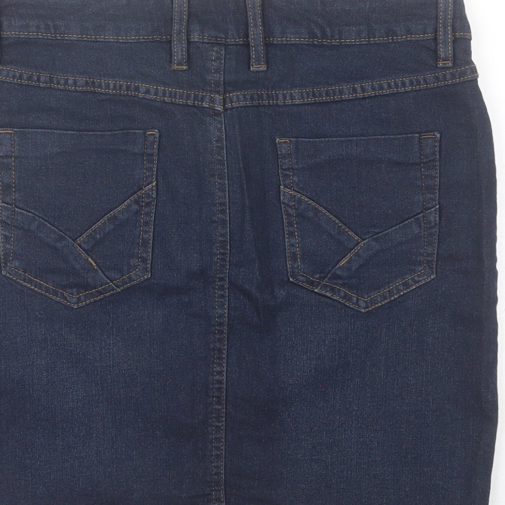 ESMARA Womens Blue  Cotton Mini Skirt Size 10