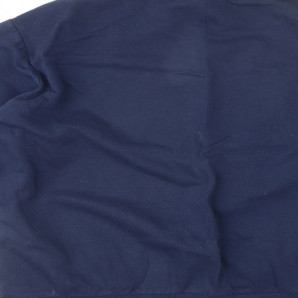 Divided Womens Blue Round Neck  Cotton Pullover Jumper Size XL