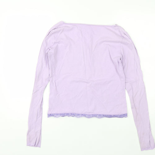 Preworn Womens Purple  Cotton Top Pyjama Top Size L