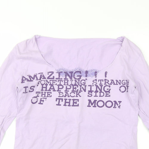 Preworn Womens Purple  Cotton Top Pyjama Top Size L