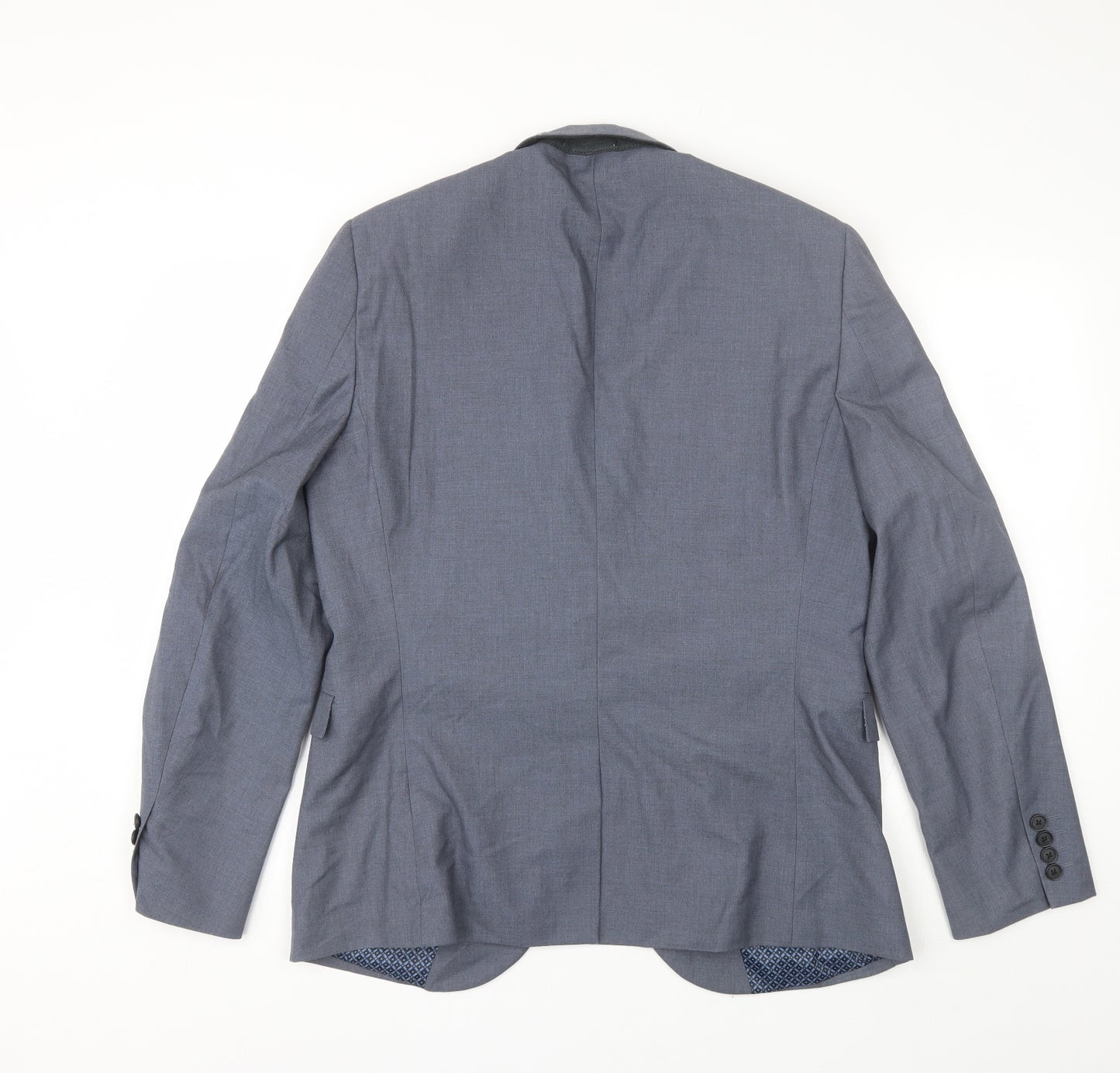 NEXT Mens Blue  Polyester Jacket Blazer Size 42