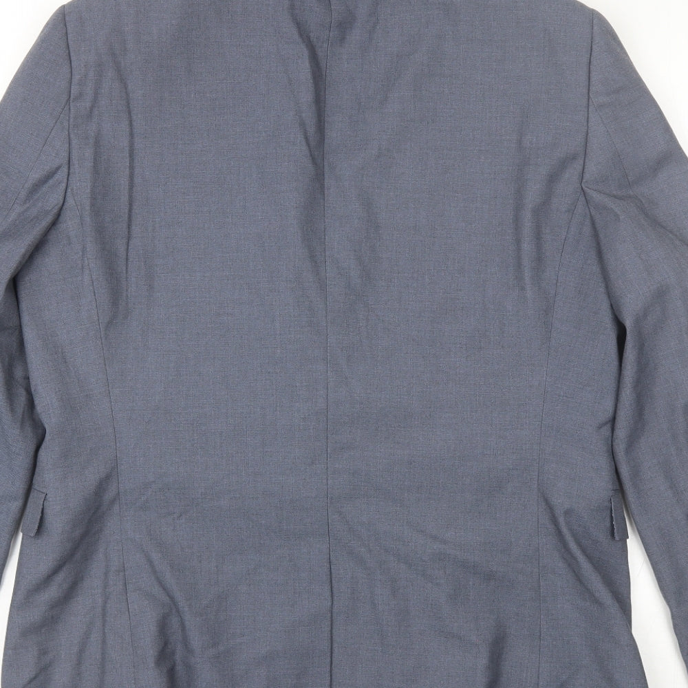 NEXT Mens Blue  Polyester Jacket Blazer Size 42