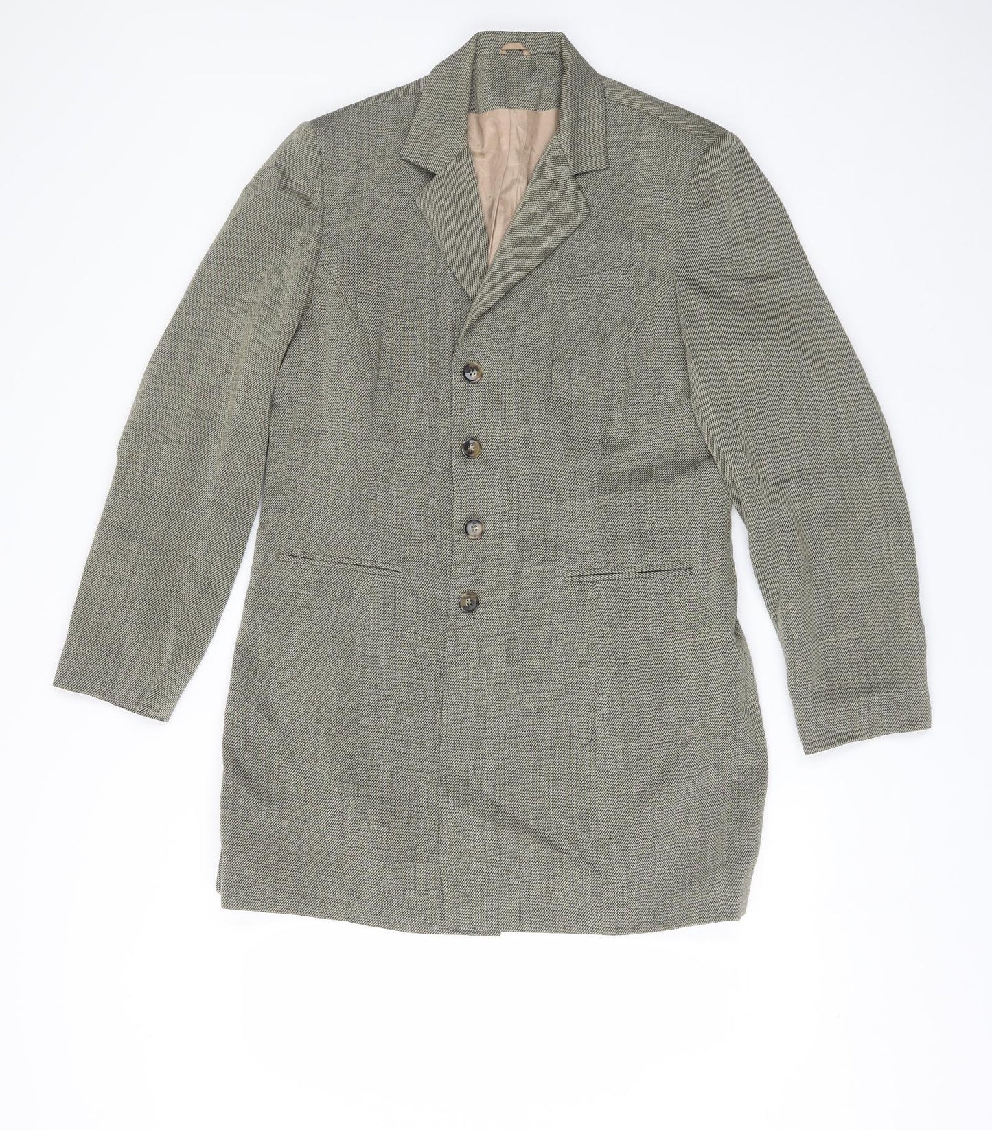 Principles Womens Green  Wool Jacket Blazer Size 16