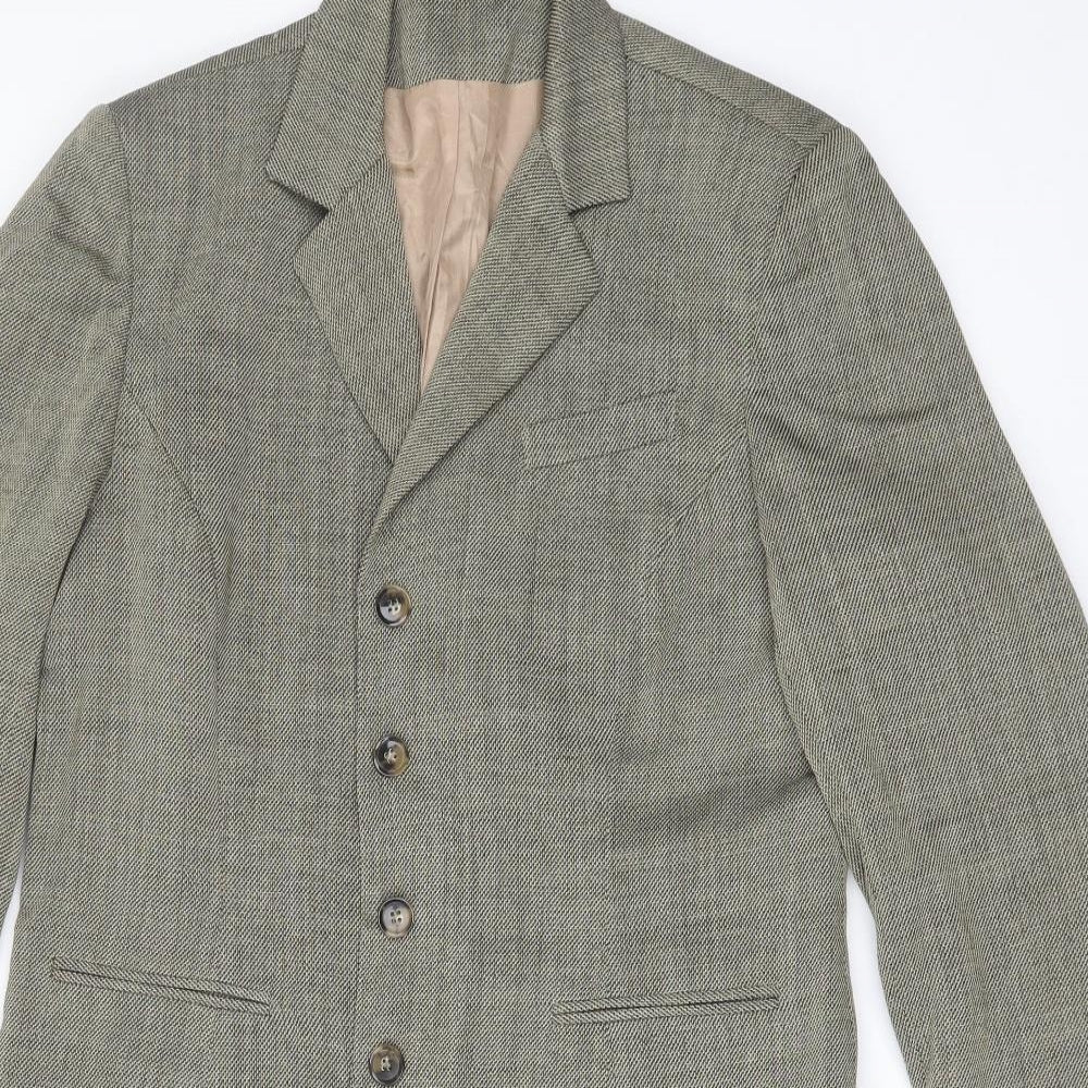 Principles Womens Green  Wool Jacket Blazer Size 16