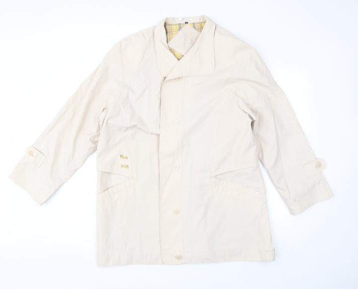 Berkertex Womens Beige Overcoat Jacket Size 14
