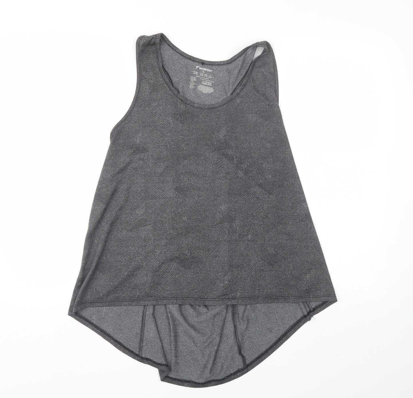 Primark Womens Grey  Polyester Basic Tank Size XL Round Neck